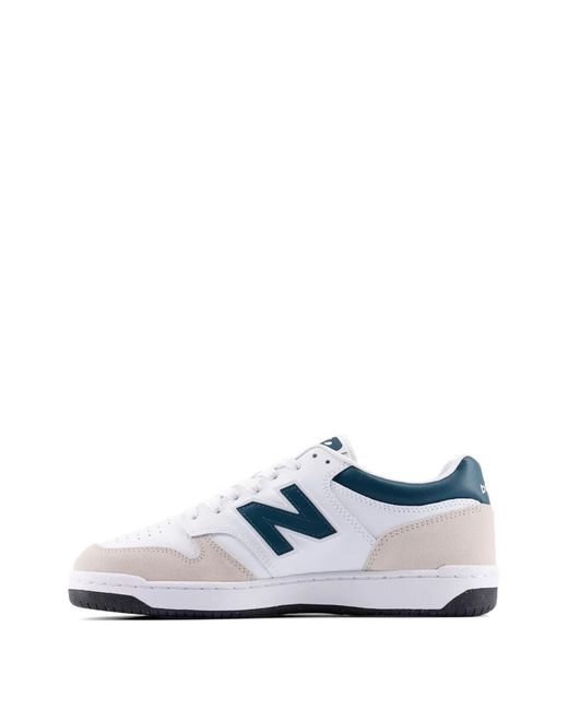 New Balance White 480 Lace-Up L Sneakers