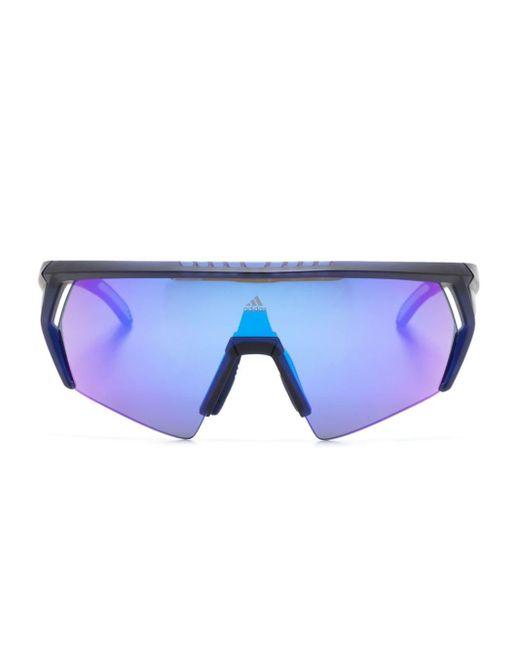 Adidas Blue Pilot-frame Sunglasses for men