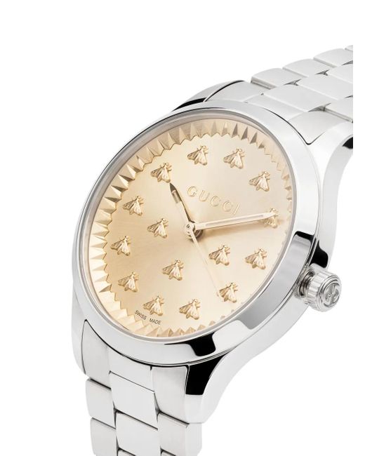 Gucci White G-Timeless 32Mm