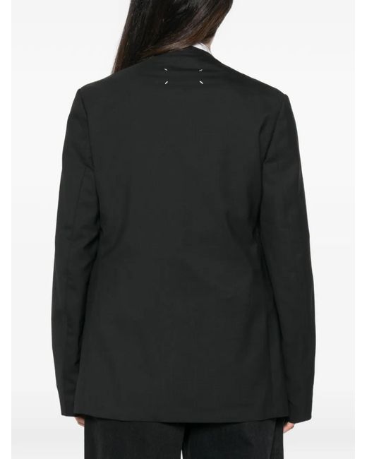 Maison Margiela Black Collarless Jacket