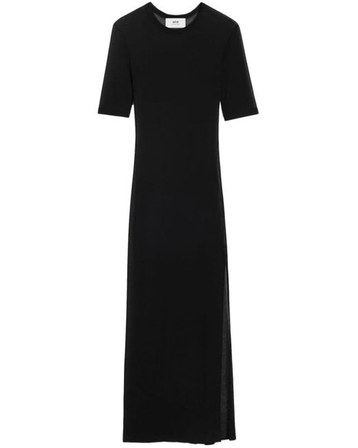 Robe à coupe longue AMI en coloris Black