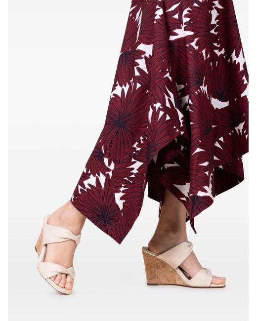 85mm Twist wedge sandals Aquazzura de color Natural