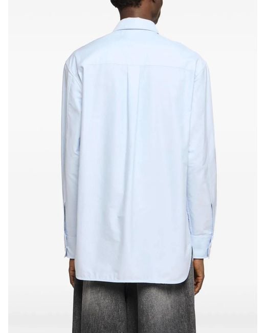 J.W. Anderson White Cotton Oxford Shirt for men