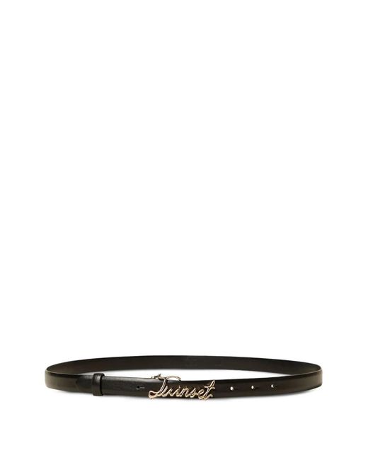 Twinset White Logo Belt