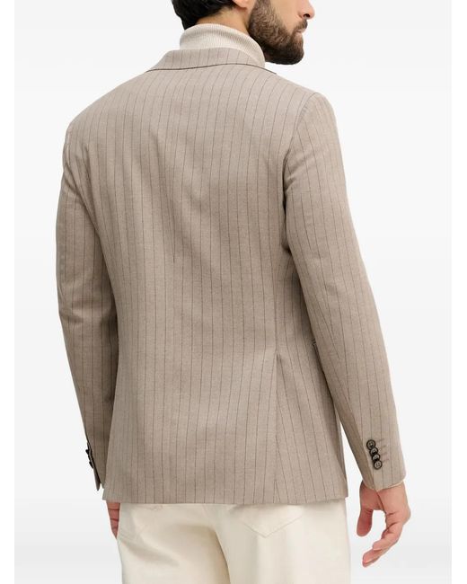 Michael Kors Natural Pinstripe Single-Breasted Blazer for men