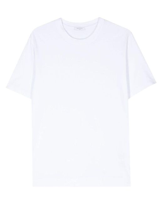 T-shirt girocollo di Boglioli in White da Uomo