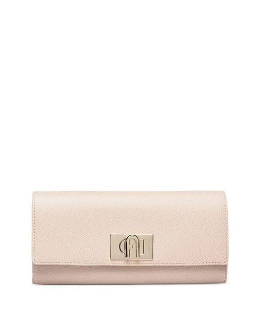 Furla Pink Xl 1927 Continental Logo-Plaque Wallet