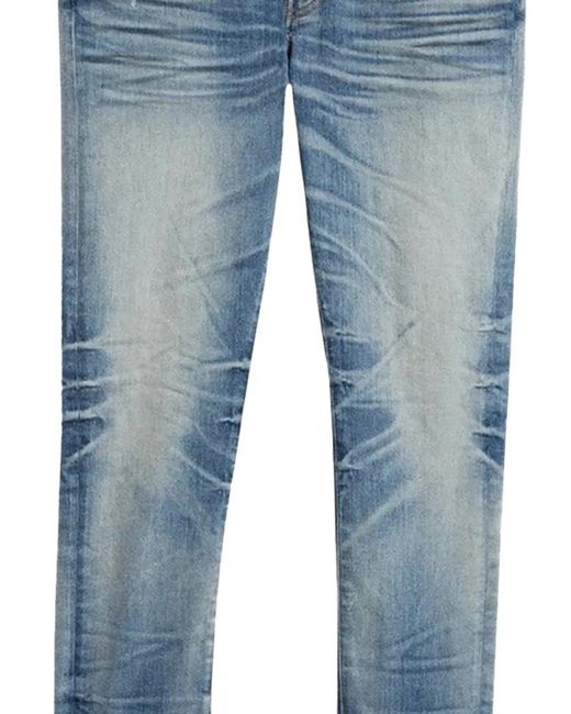 Amiri Blue Stack "Honeycomb" Jeans for men