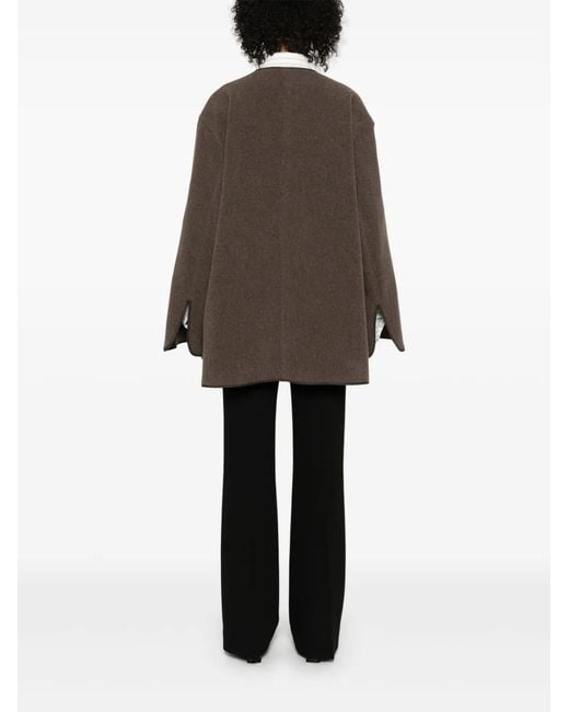 Totême  Brown Wool Zipped Jacket
