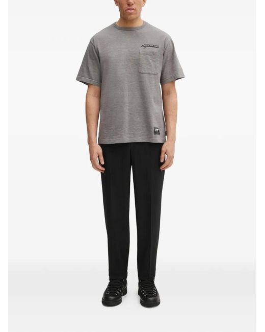 Neighborhood Gray Patch-Pocket T-Shirt for men