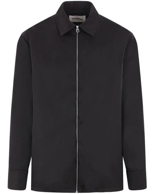 メンズ Jil Sander ツイル オーバーシャツ Black