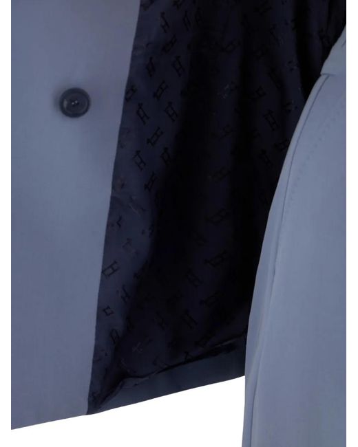 Herno Blue Flawless Double-Breasted Blazer