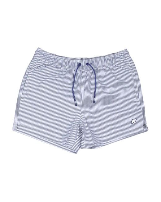 K-Way Blue Hazel Swim Shorts for men