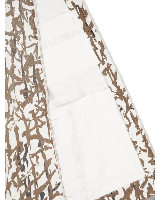 Gramicci White Veste Zippée À Imprimé Abstrait for men