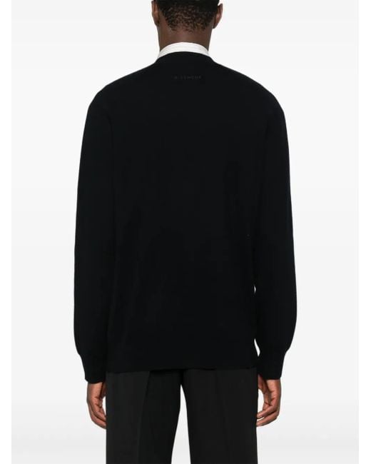 Givenchy Black V-Neck Cardigan for men