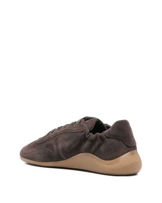 Vic Matié Brown Lace-Up Suede Trainers