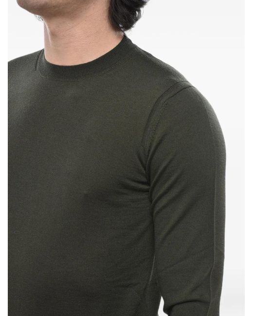 Paolo Pecora Gray Crew-Neck Long-Sleeves Sweatshirt for men