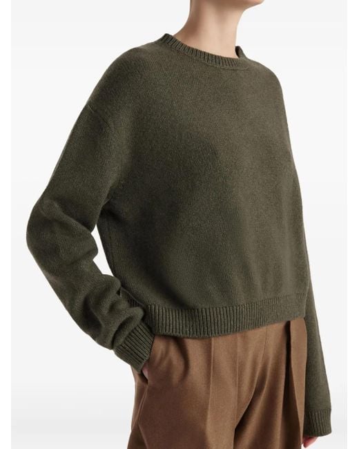 Khaite Green Milo Ribbed Knitwear