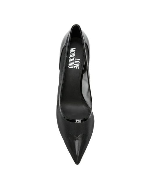 Love Moschino Black Pointed Pumps