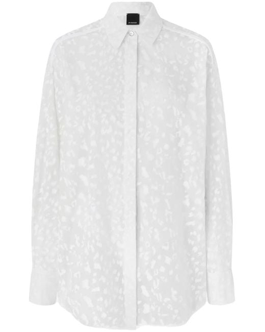 Pinko アブストラクトパターン シャツ White