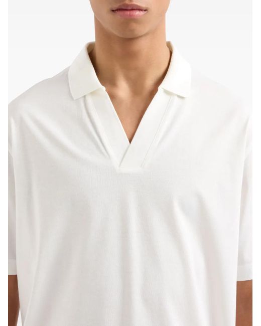 ARMANI EXCHANGE メンズ ホワイト ポロシャツ【公式通販】