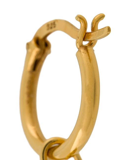 True Rocks White Pill Hoop Earring