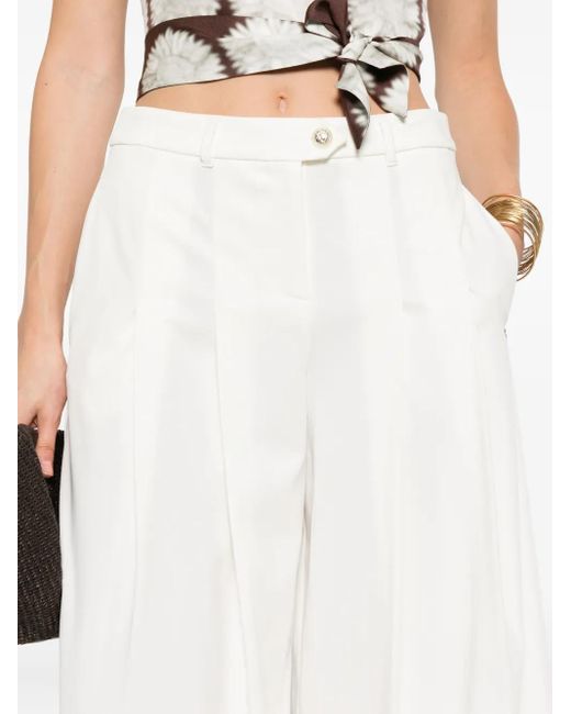 Pennyblack White Plissierte Hose