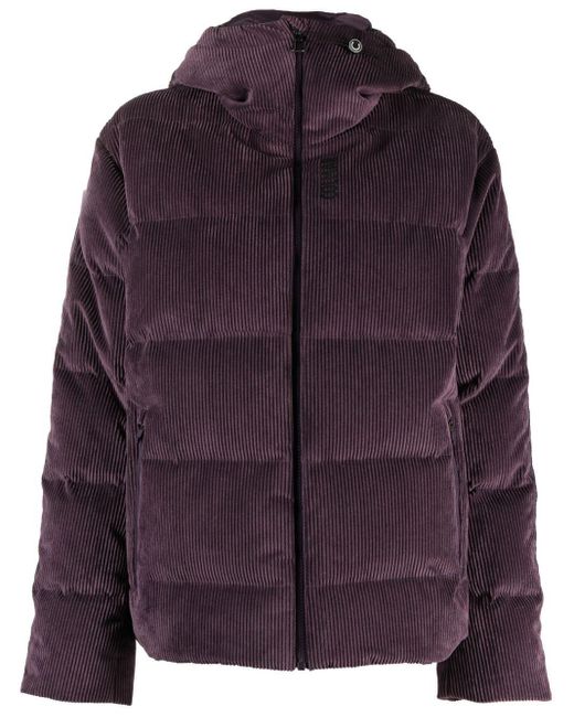 Colmar Purple Corduroy Puffer Ski Jacket