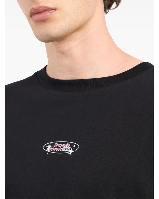 Gcds Black Spikey Dice T-Shirt for men