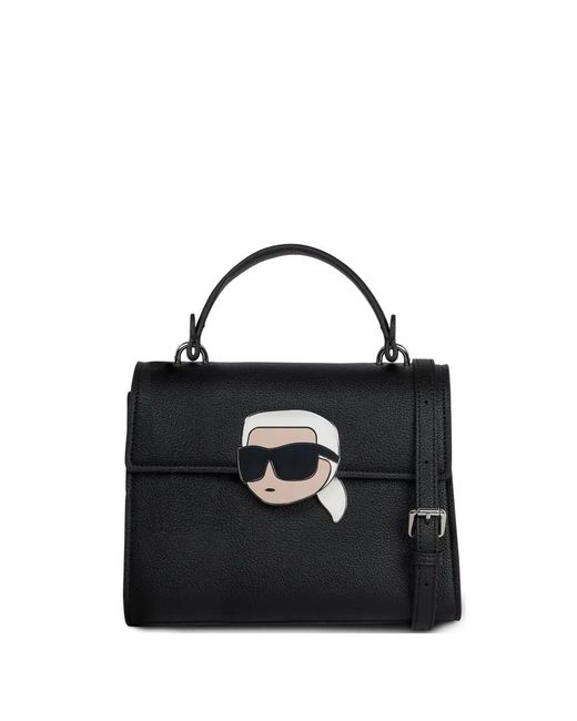Karl Lagerfeld Black Ikon Cross Body Bag