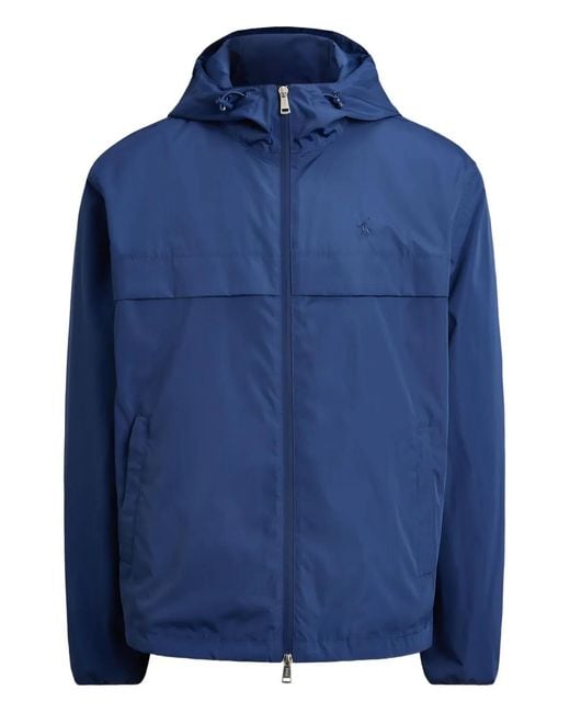 Polo Ralph Lauren Blue Zip-Fastening Hooded Jacket for men