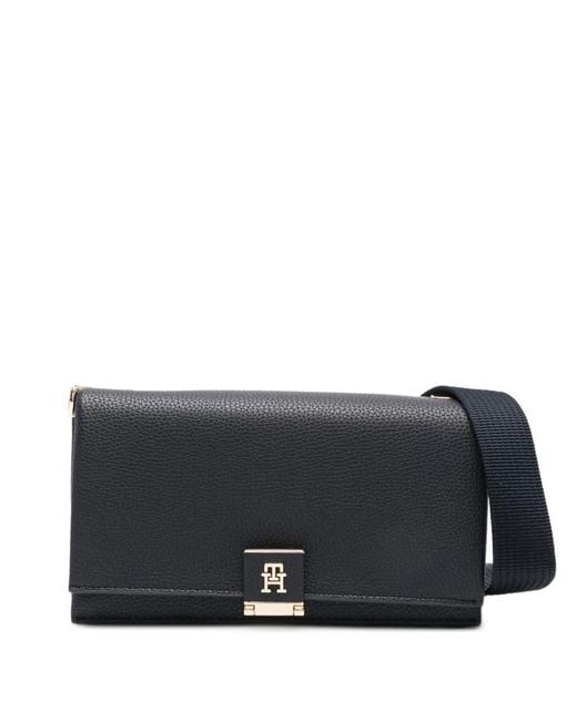 Tommy Hilfiger Black Mini Logo Plaque Cross Body Bag