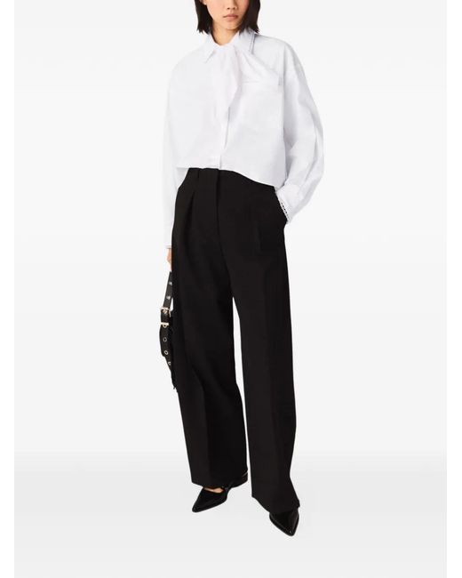 Maje Blue Balloon Suit Trousers