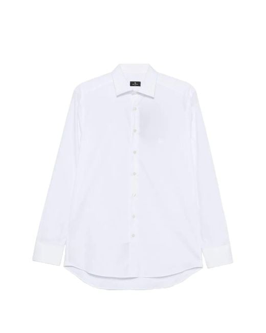 Etro White Shirt Roma Logo for men