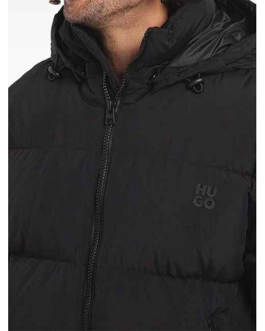 Piumino Con Cappuccio di Boss in Black da Uomo