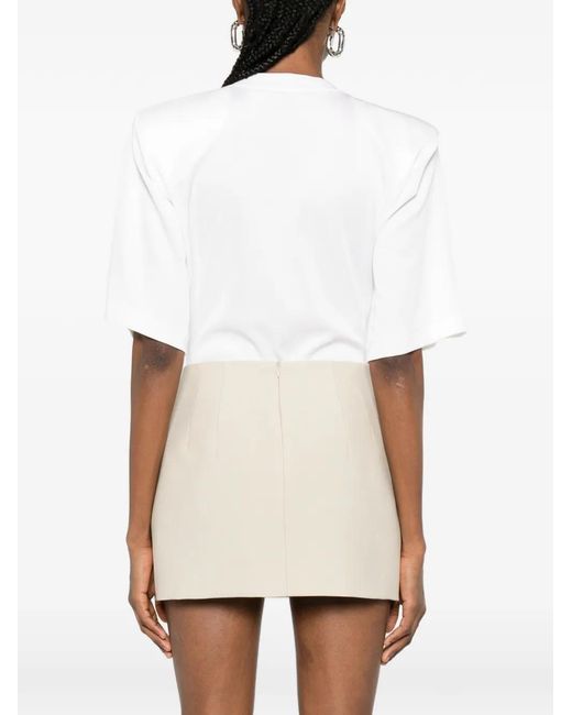ANDAMANE White Short-Sleeve Bodysuit