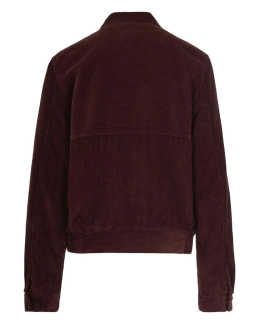 Arte' Purple Corduroy Zip Jacket for men