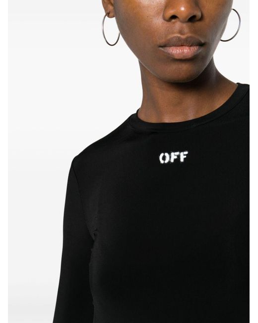 Off-White c/o Virgil Abloh Black Logo Long Sleeve T-shirt