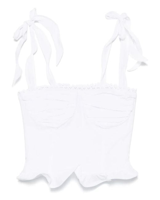 Charo Ruiz White Dessine Top
