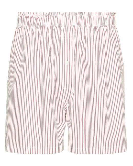 Maison Margiela Gestreepte Shorts in het Pink voor heren