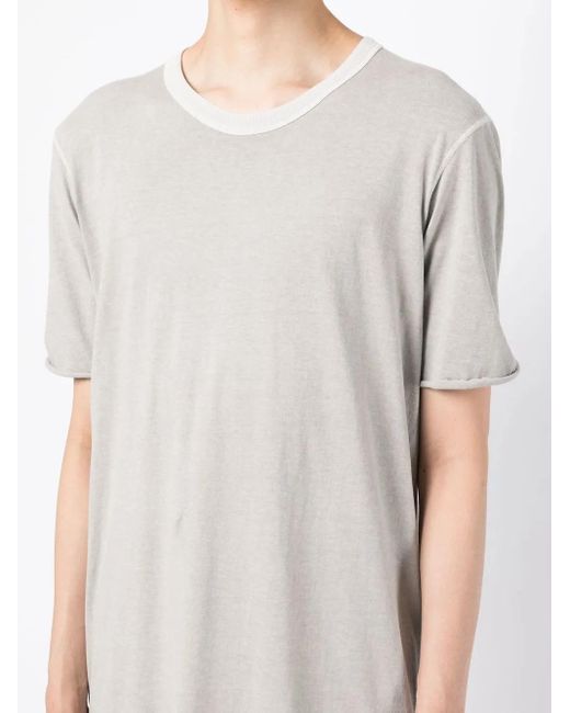 Boris Bidjan Saberi White Round-Neck Cotton T-Shirt for men