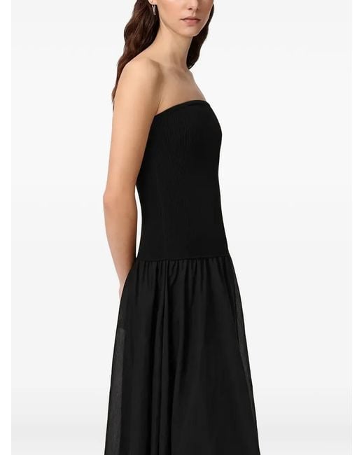 AllSaints Black Tegan Midi Dress