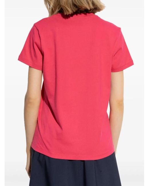 Moncler Pink T-Shirt With Logo