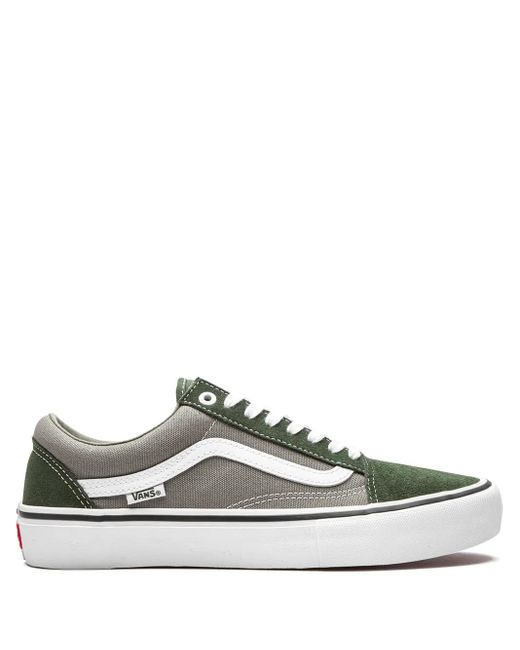 Vans White Old Skool Pro "Forest/ Sneakers