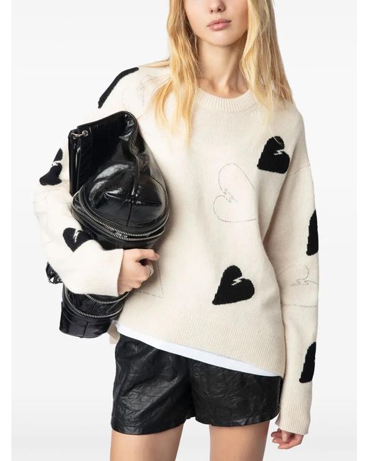 Zadig & Voltaire Natural Markus Diamanté Sweater