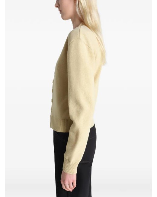 Lemaire Natural Buttoned Reversible Cardigan