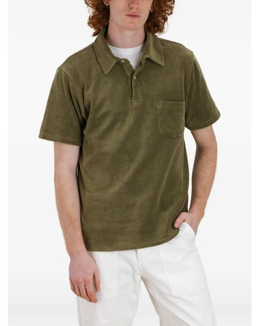 Fortela Green Missourim Pocket-Button Polo Shirt for men