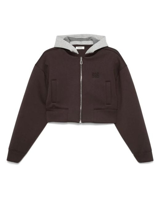Sandro Brown Scuba Jersey Jacket