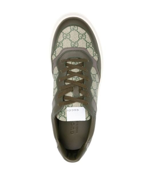 Gucci Brown GG Supreme Panelled Sneakers for men