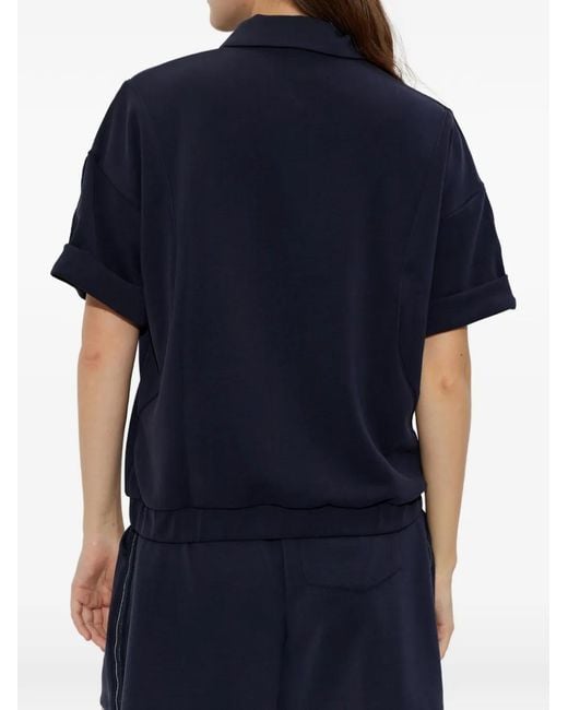 Bogner Blue Polo Finya À Fermeture Zippée